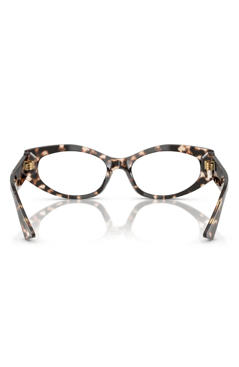 Versace 51mm Irregular Optical Glasses, Alternate, color, Havana/ Gradient