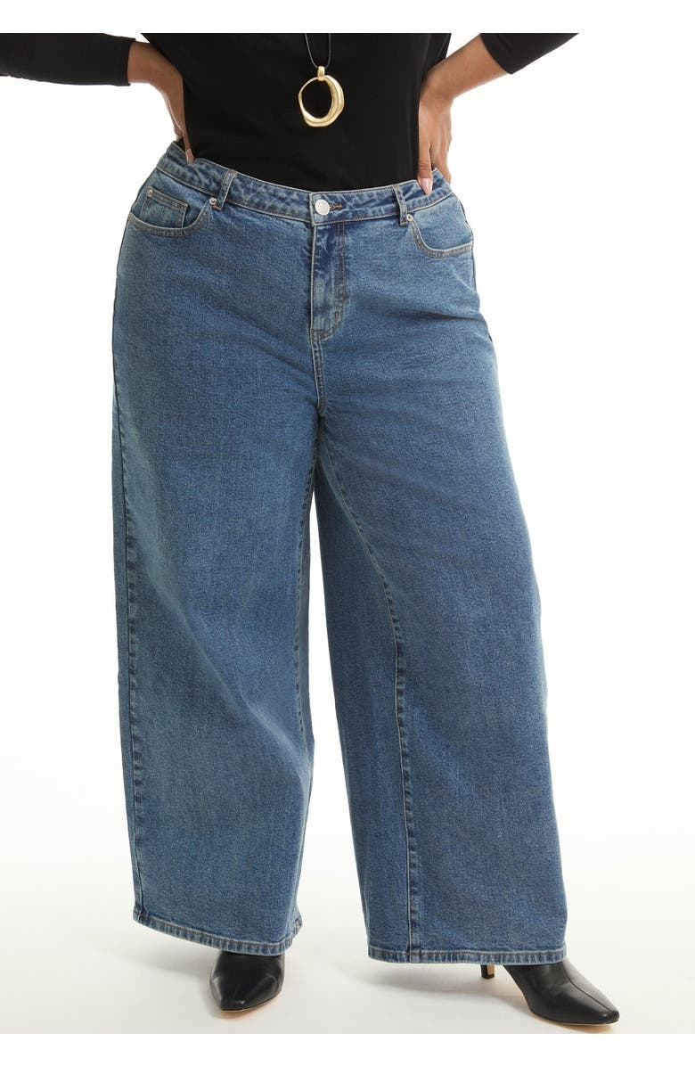 June + Vie Curvie-Fit High-Rise Jeans, Alternate, color, Vintage Medium Wash