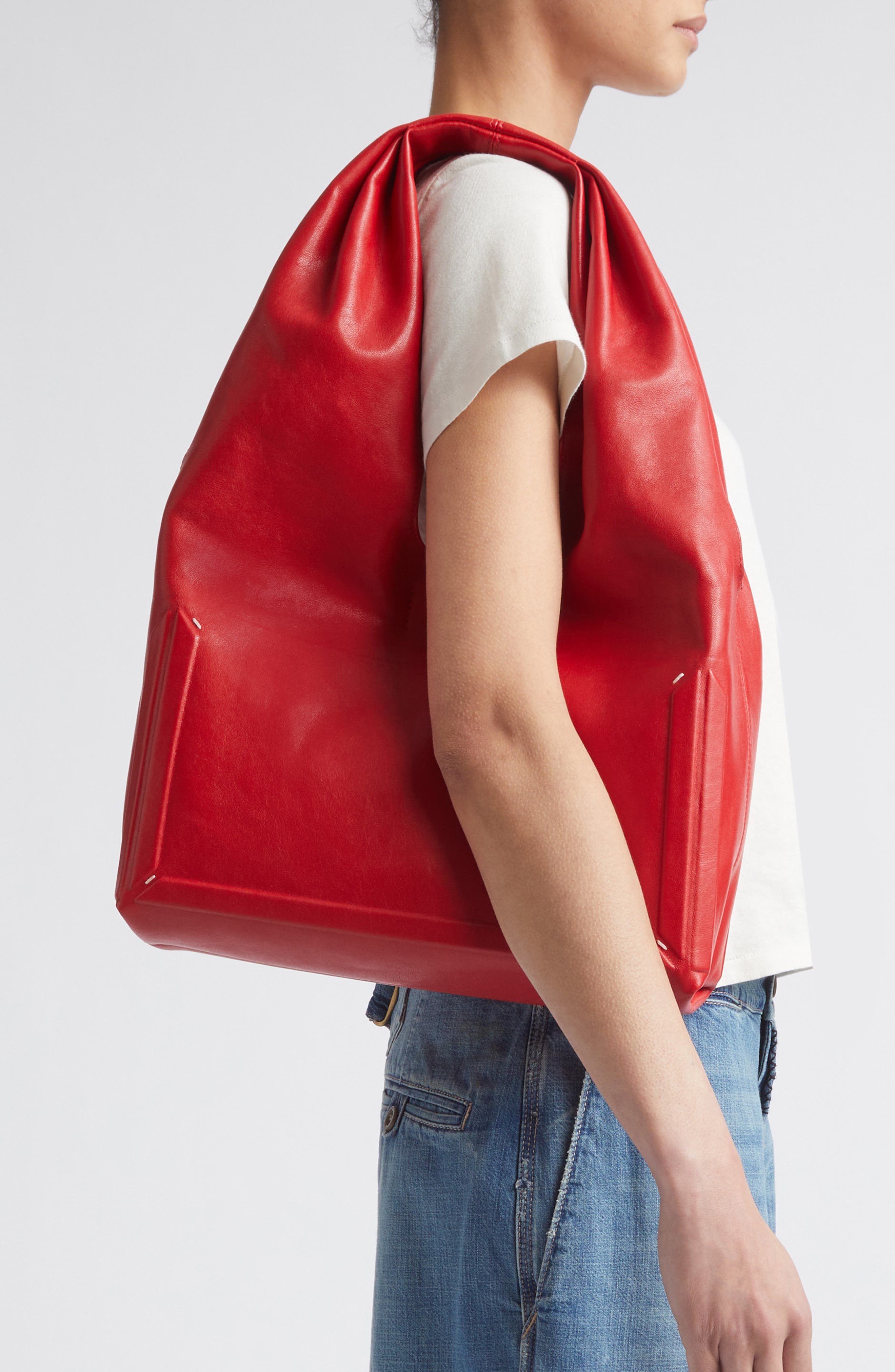 Maison Margiela Medium Box Bag, Alternate, color, Red