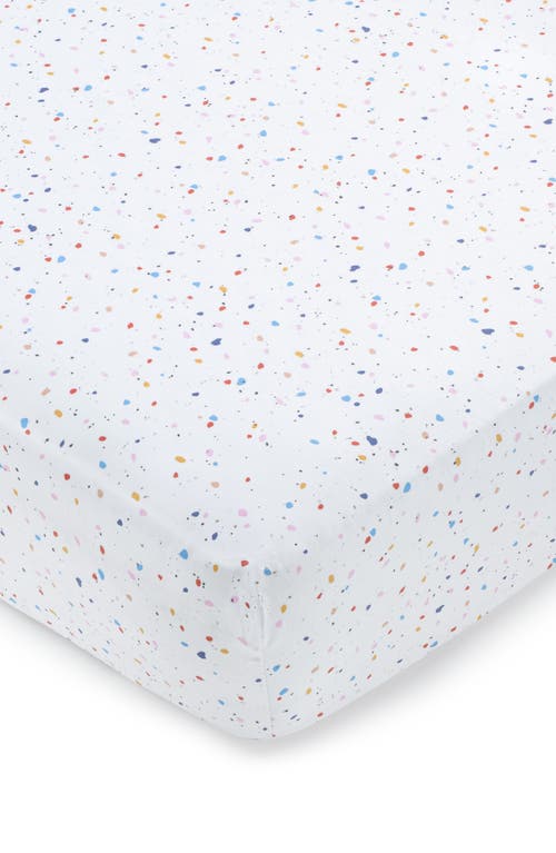 Domani Home Cotton Crib Sheet In Terrazzo