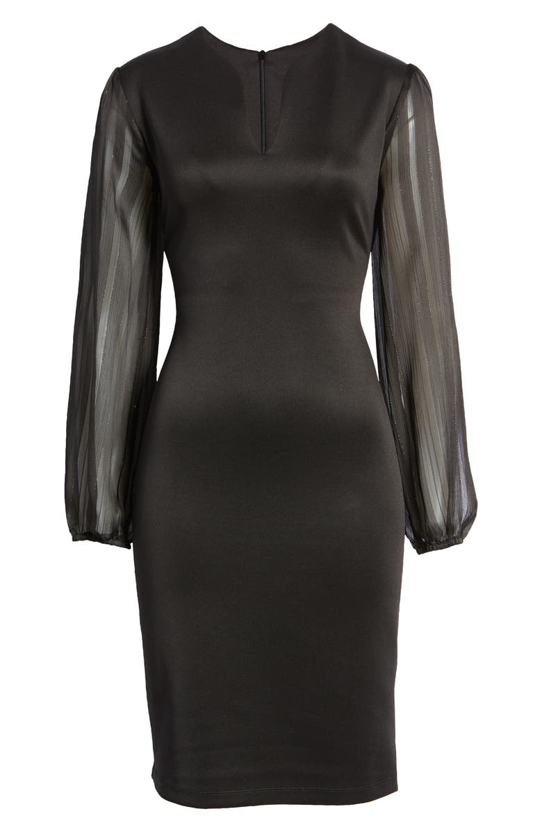 Connected Apparel Long Sleeve Sheath Dress, Alternate, color, 