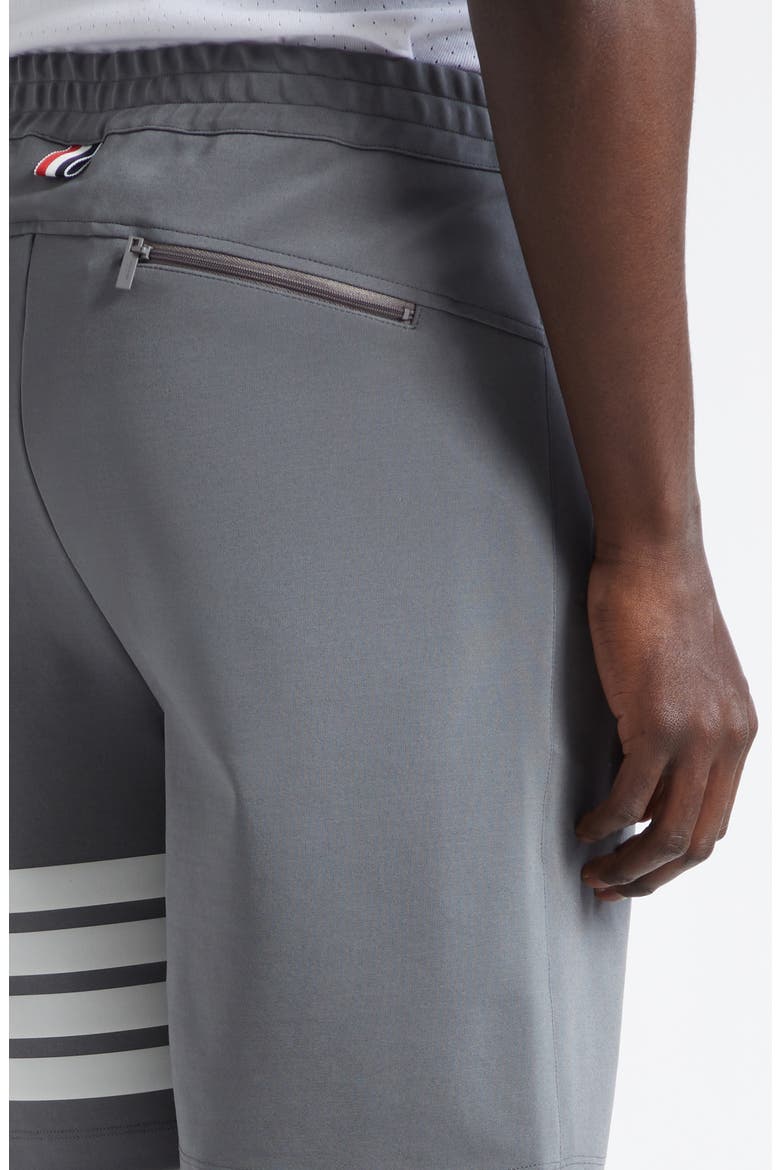 4-Bar Tech Shorts, Alternate, color, MEDIUM GREY
