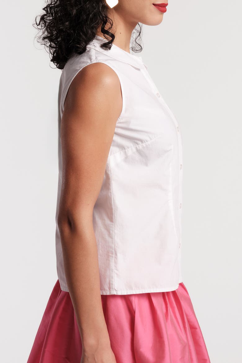 Louise Heart Collar, Alternate, color, White