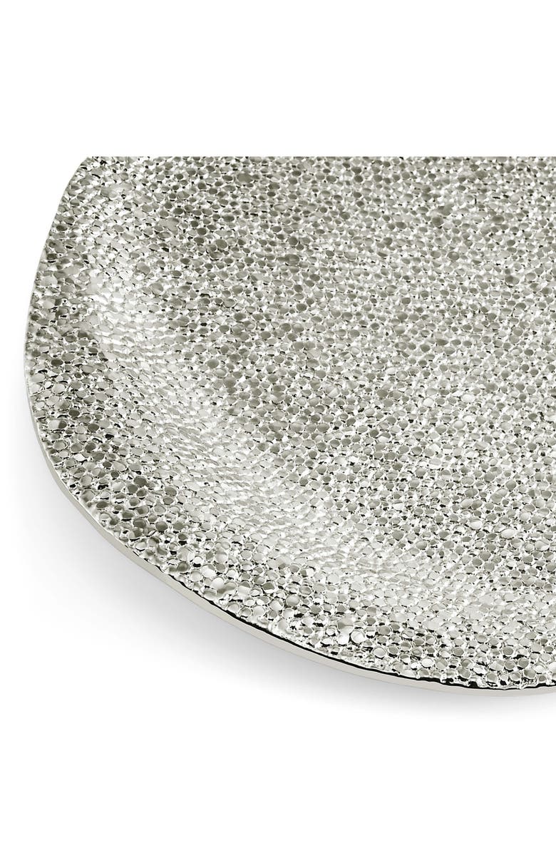Michael Aram Shagreen Large Tray, Alternate, color, Silver