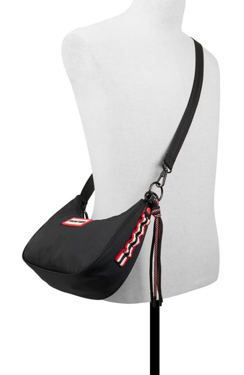 Hunter Recycled Polyester Shoulder Bag In Black