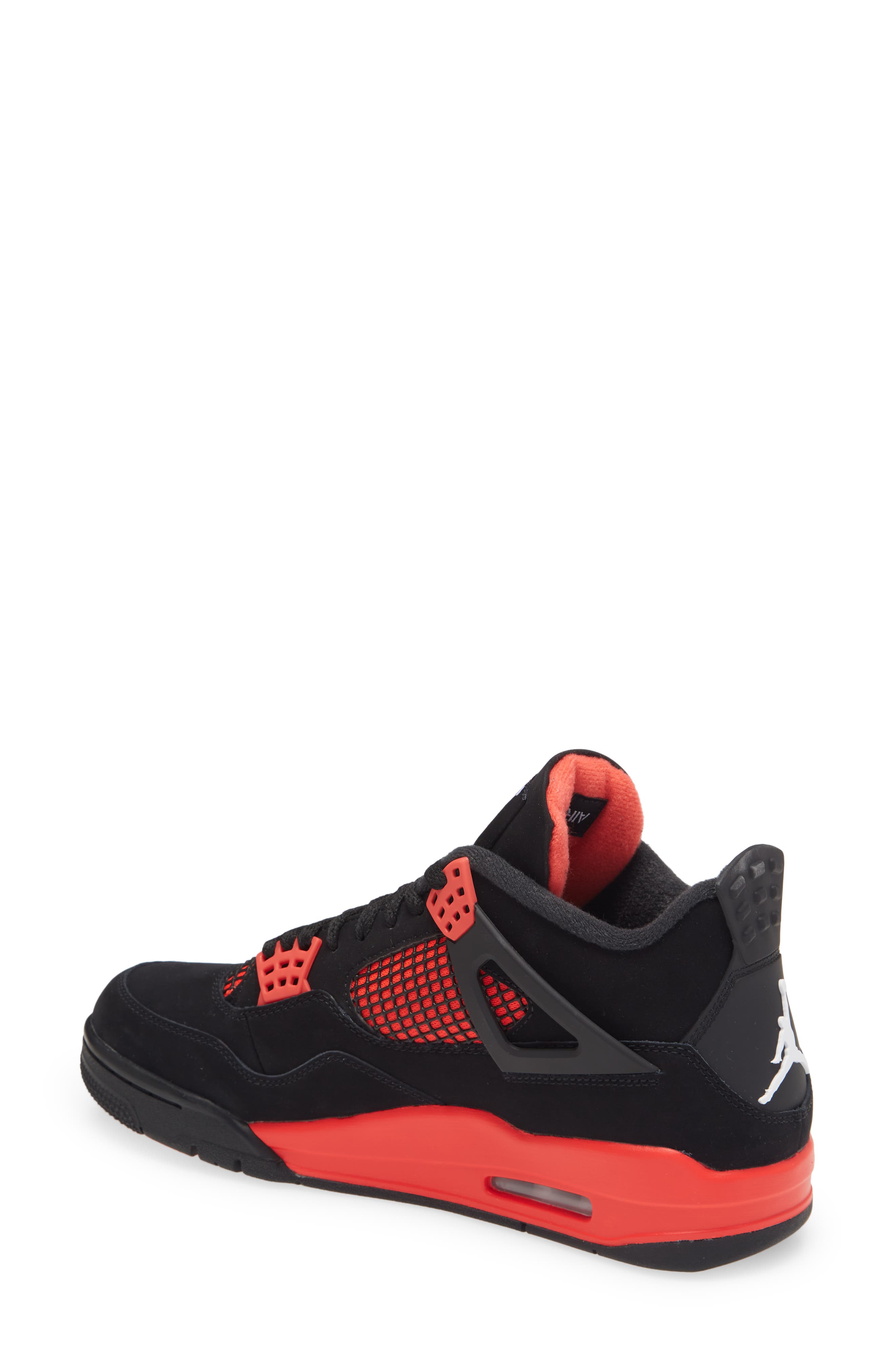 Air Jordan 4 Retro Basketball Sneaker, Alternate, color, BLACK/ MULTI-COLOR