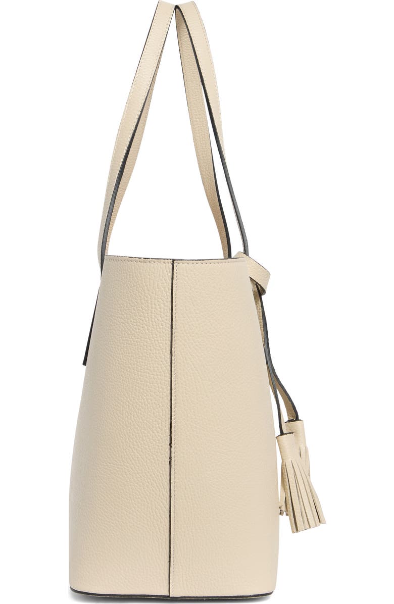 VALENTINO BY MARIO VALENTINO Soho Medallion Leather Tote, Alternate, color, Milk