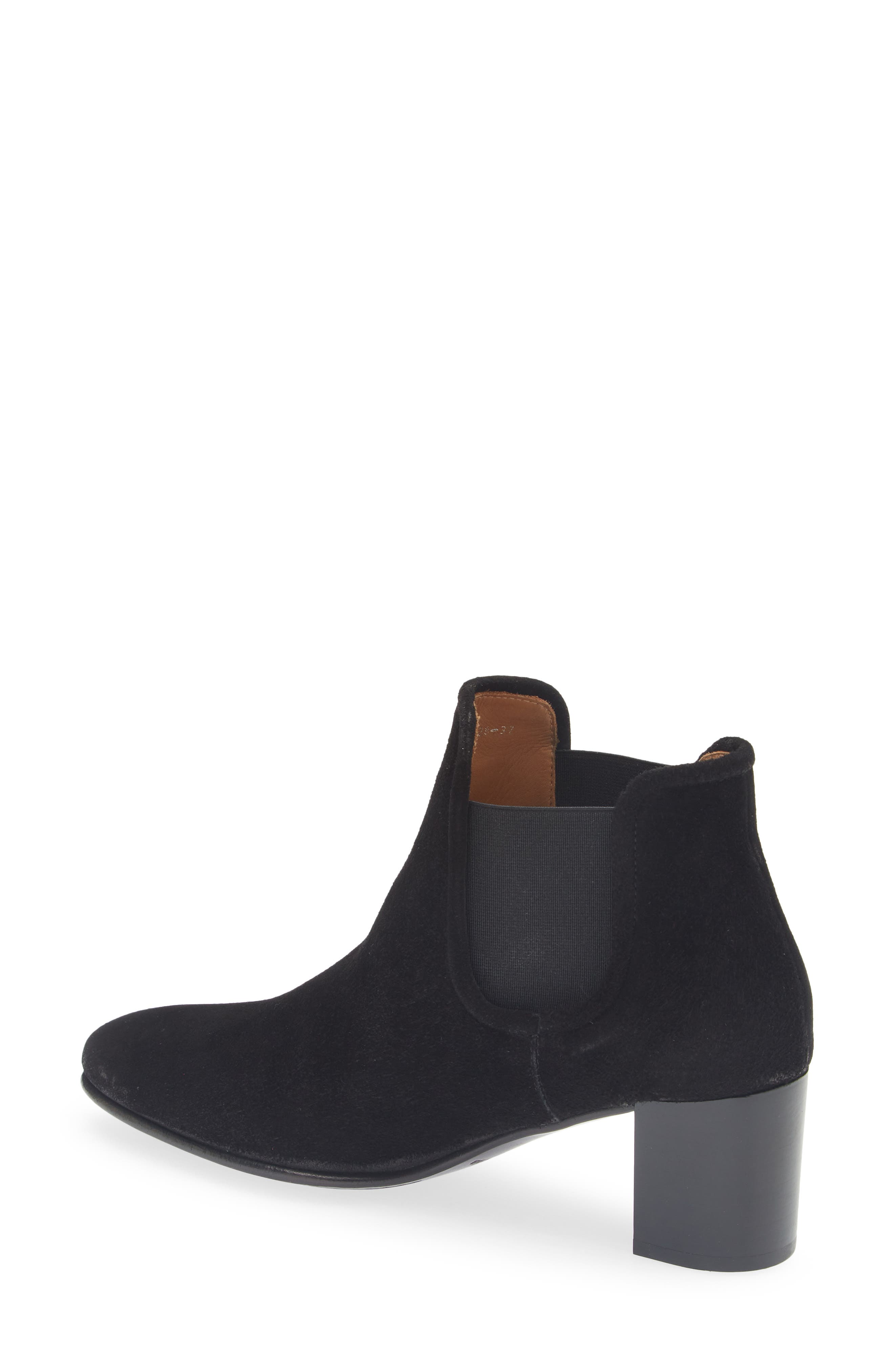 Pedro Garcia Xaine Block Heel Bootie, Alternate, color, Black Bessie Suede