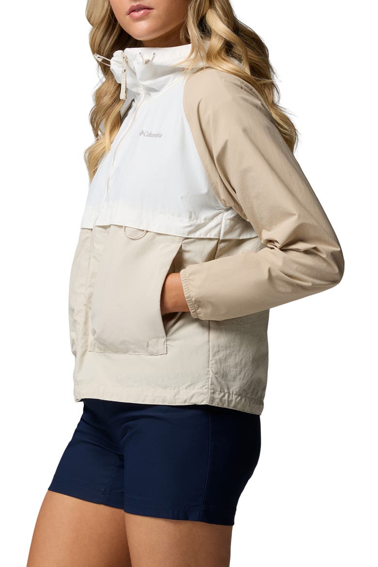 Spire Valley Water Repellent Windbreaker, Alternate, color, DARK STONE/ SEA SALT/ FOSSIL