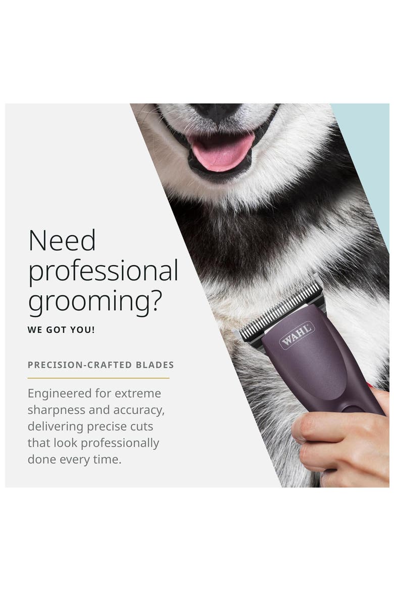 Fine tooth pet clipper blade for horse, cat, and dog grooming, Alternate, color, Chrome