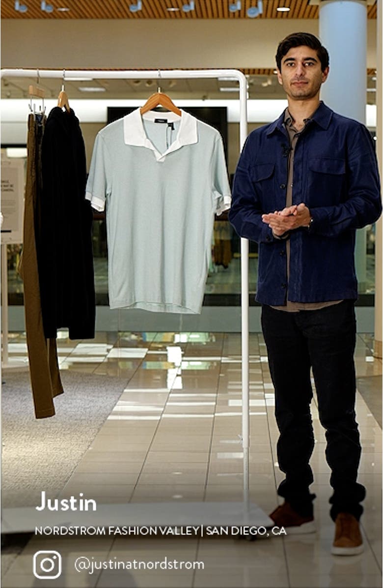 Men's Malden Stripe Stretch Pima Cotton Polo Shirt, sales video thumbnail