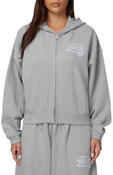 Cropped Zipped Icarus Hoodie