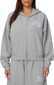 Good For Nothing Cropped Zipped Icarus Hoodie