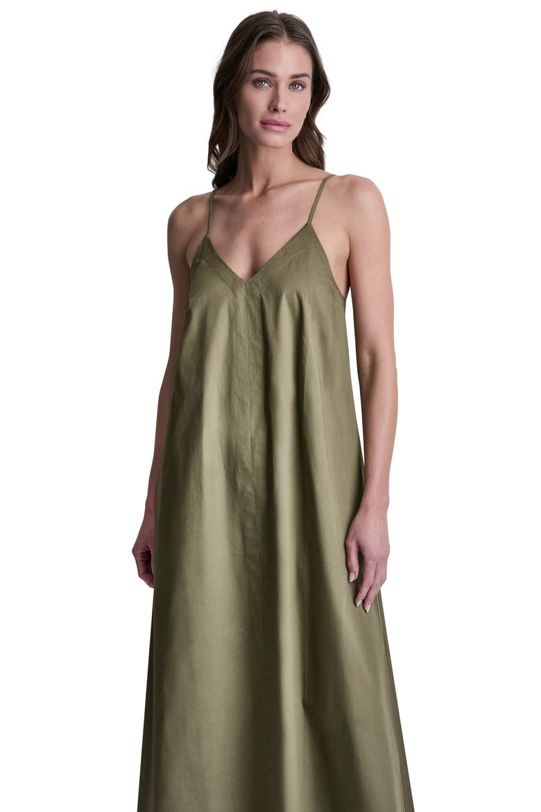 V-Neck Sleeveless Maxi Dress, Alternate, color, MOSS