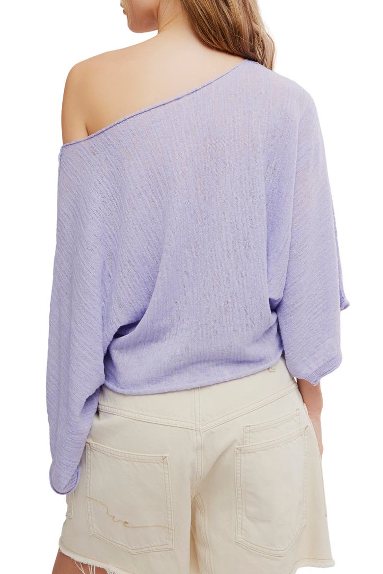 Amber Breeze Linen Blend Sweater, Alternate, color, VIOLET TUNE