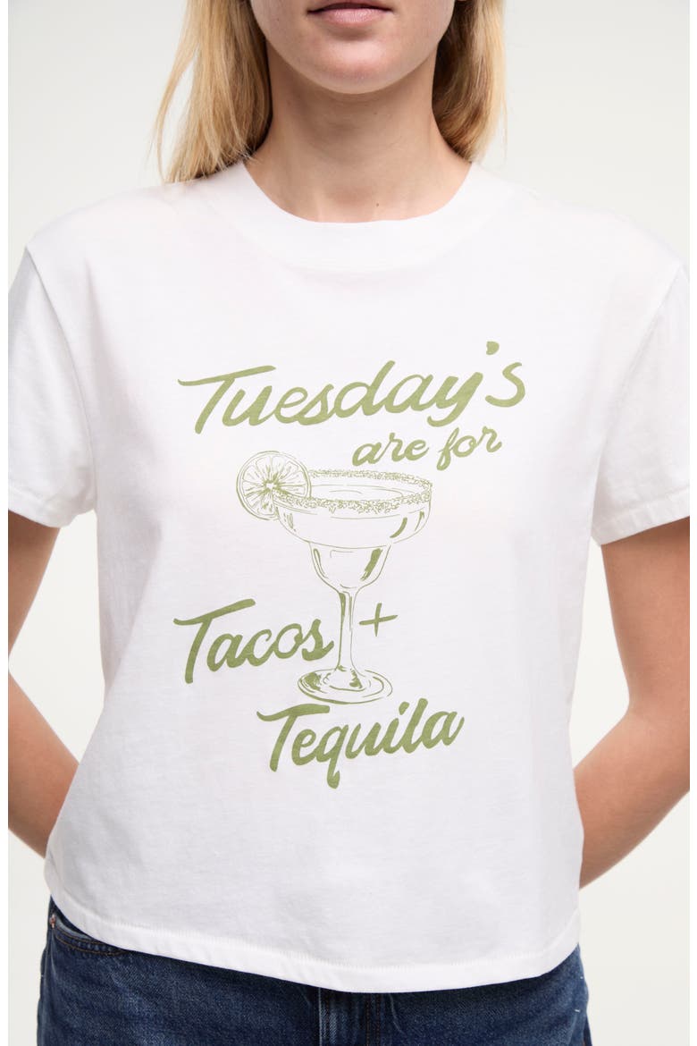 Jaime Taco Tuesday Graphic T-Shirt, Alternate, color, SNOW WHITE