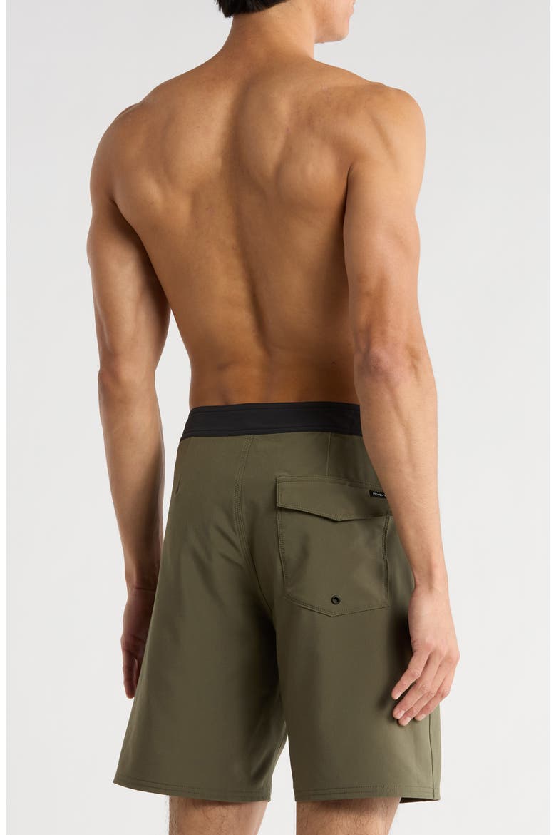 VA Solid Swim Trunks, Alternate, color, FATIGUE