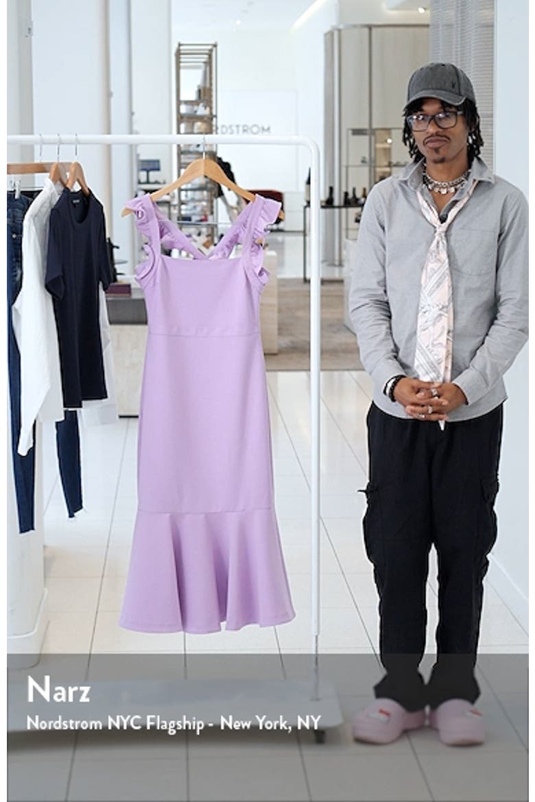 Hara Ruffle Strap Midi Dress video
