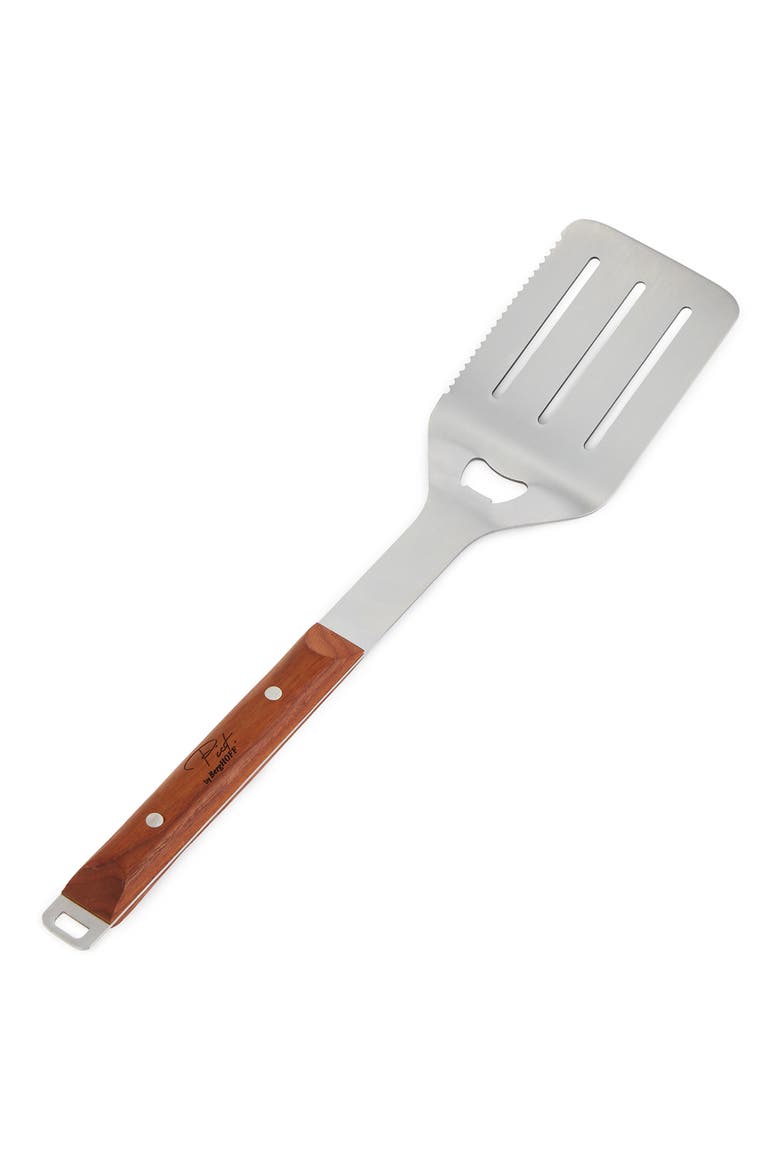 16-Inch Barbecue Turner with Wood Handle, Main, color, BROWN