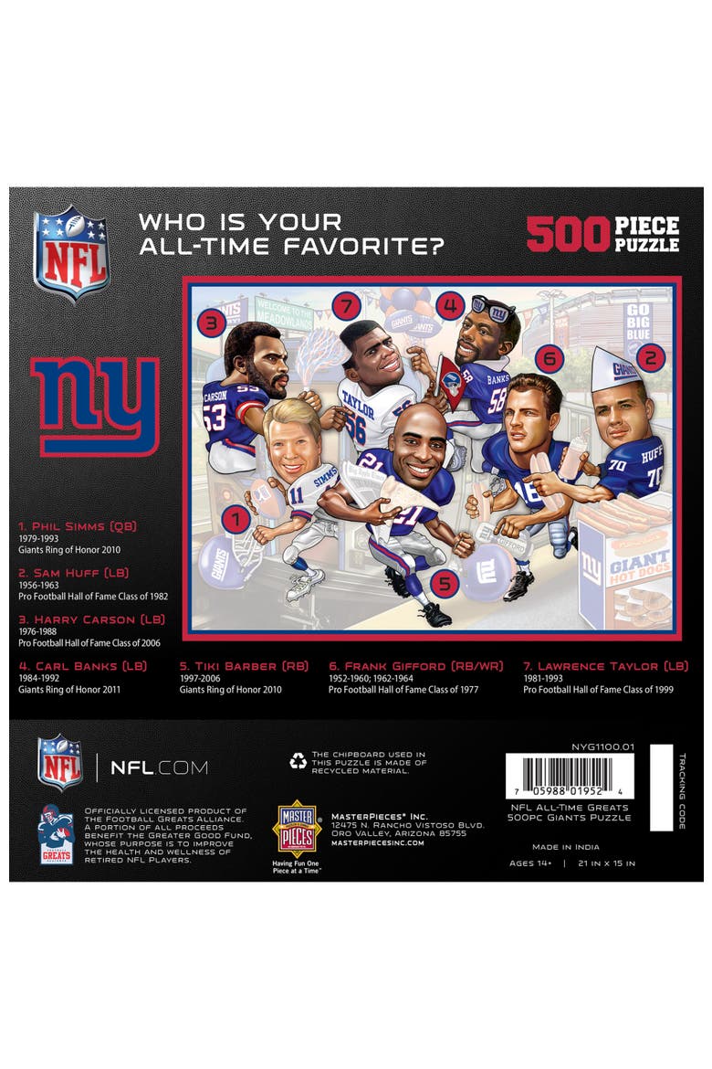New York Giants 500 Piece Puzzle, Alternate, color, Multicolor
