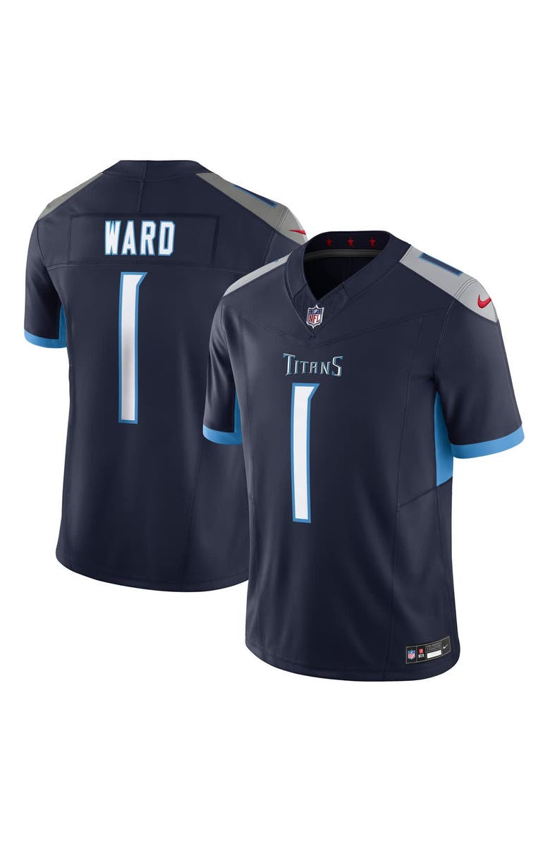 Nike Men's Nike Cameron Ward Navy Tennessee Titans Alternate Limited Jersey, Main, color, Navy