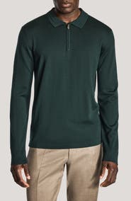 Jack Victor Merino Wool Quarter Zip Sweater