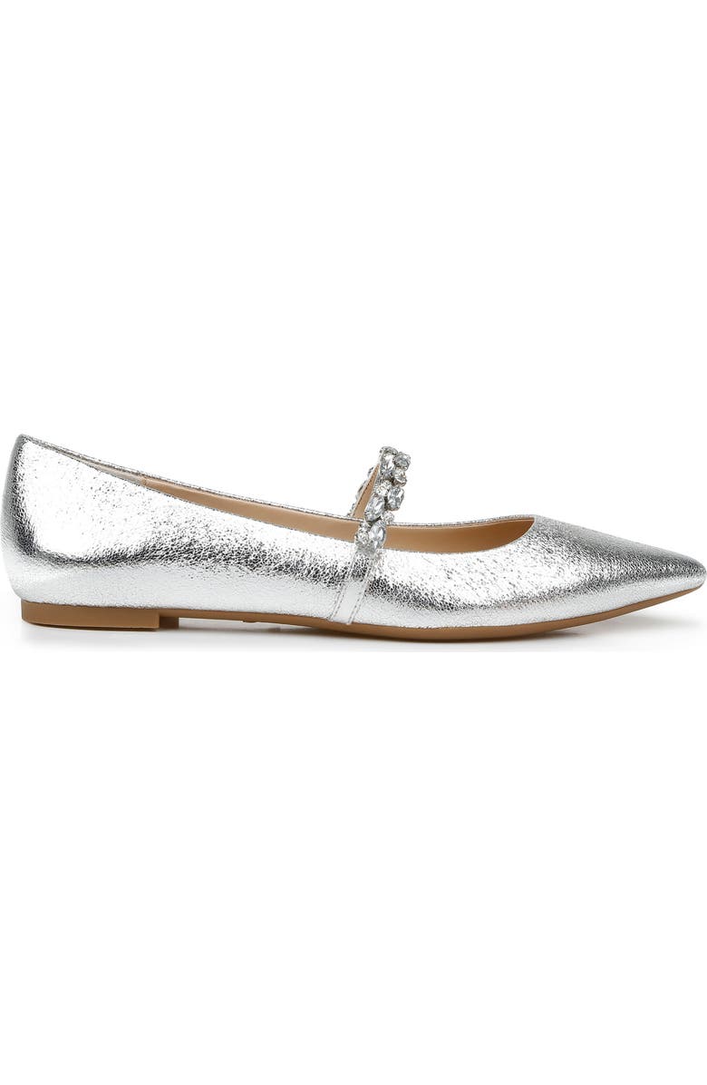 Jewel Badgley Mischka Dylan Crystal Embellished Mary Jane Flat, Alternate, color,