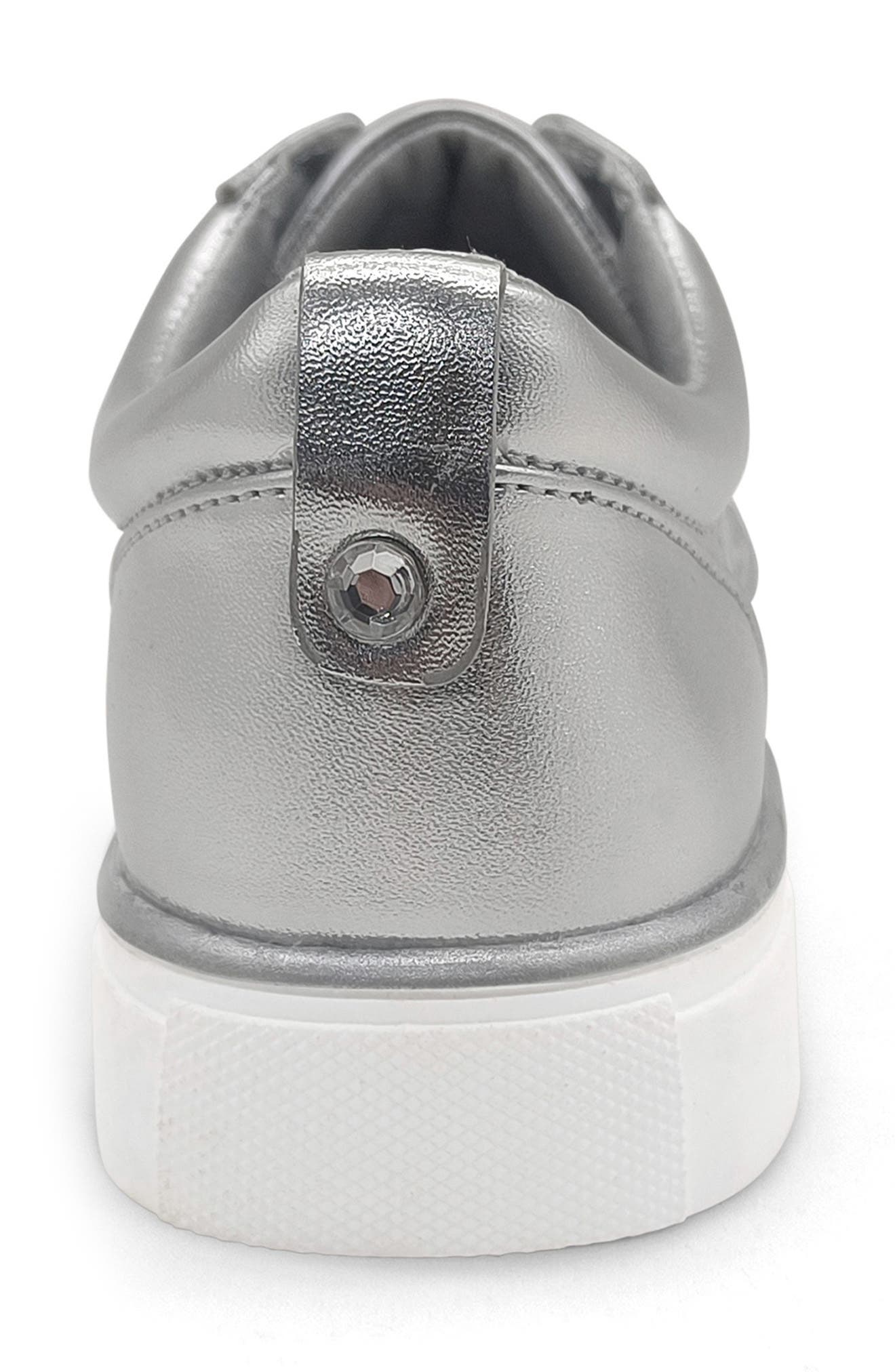 Reaction Kenneth Cole Bonnie Metallic Slip-On Sneaker, Alternate, color, Silver