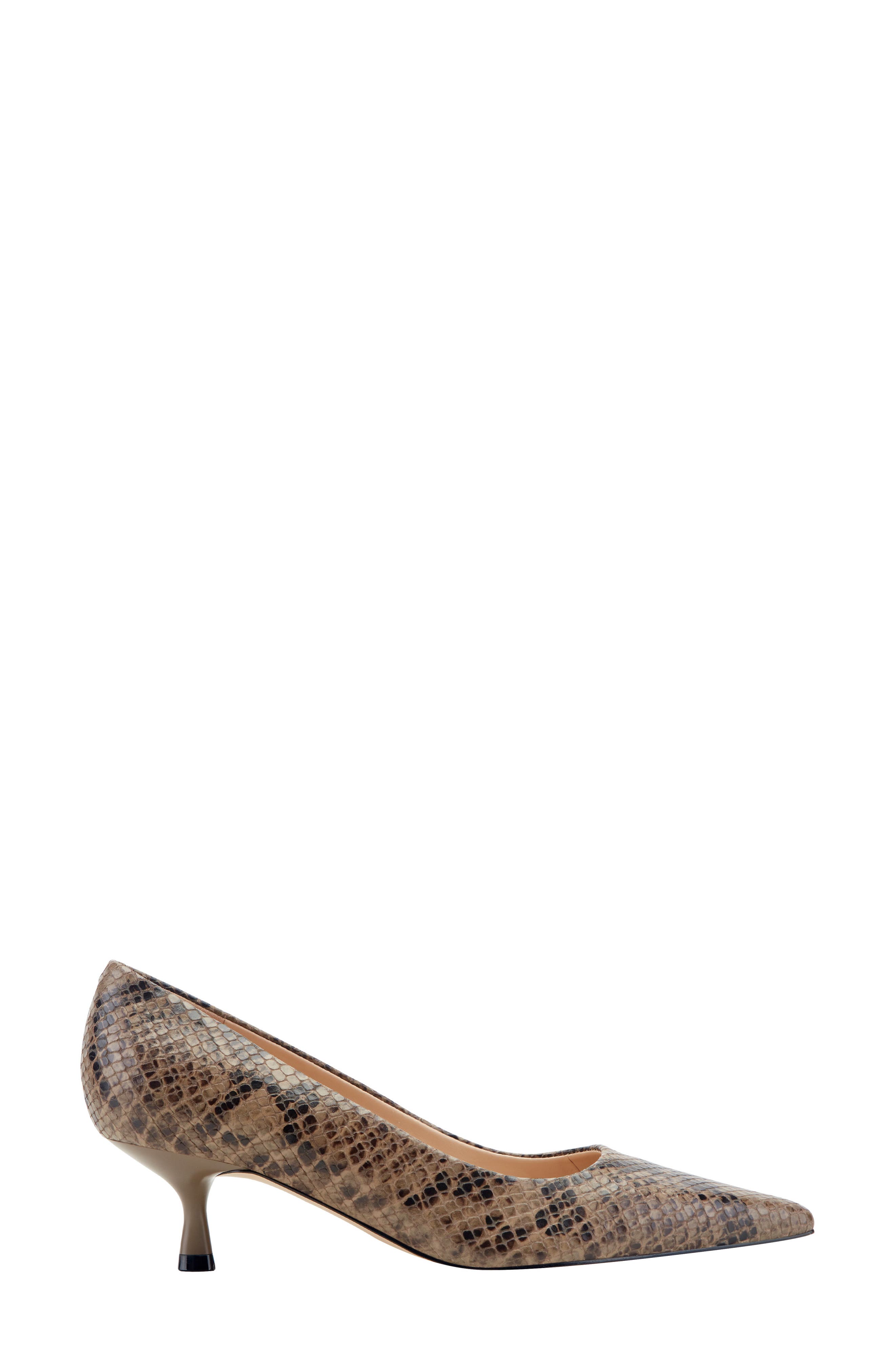 Calynna Pointed Toe Kitten Heel Pump, Alternate, color, TAUPE
