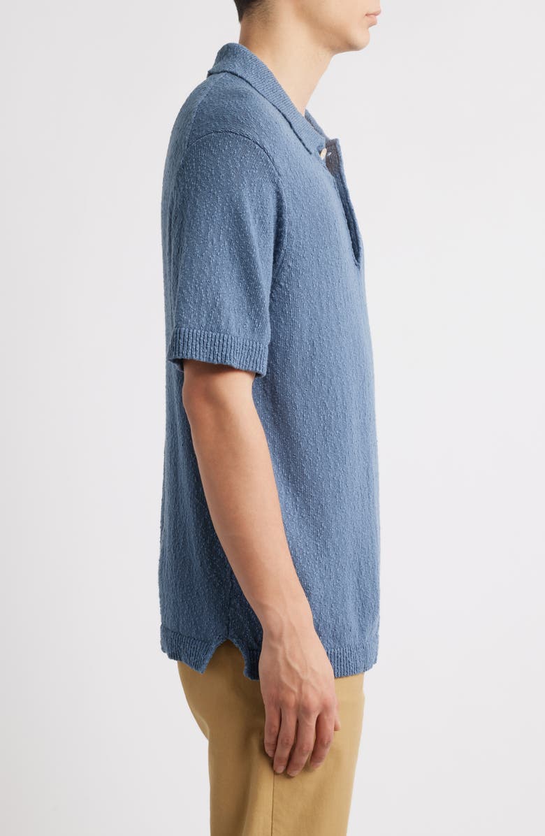 NN07 Randy Jacquard Cotton Polo, Alternate, color, Bering Sea