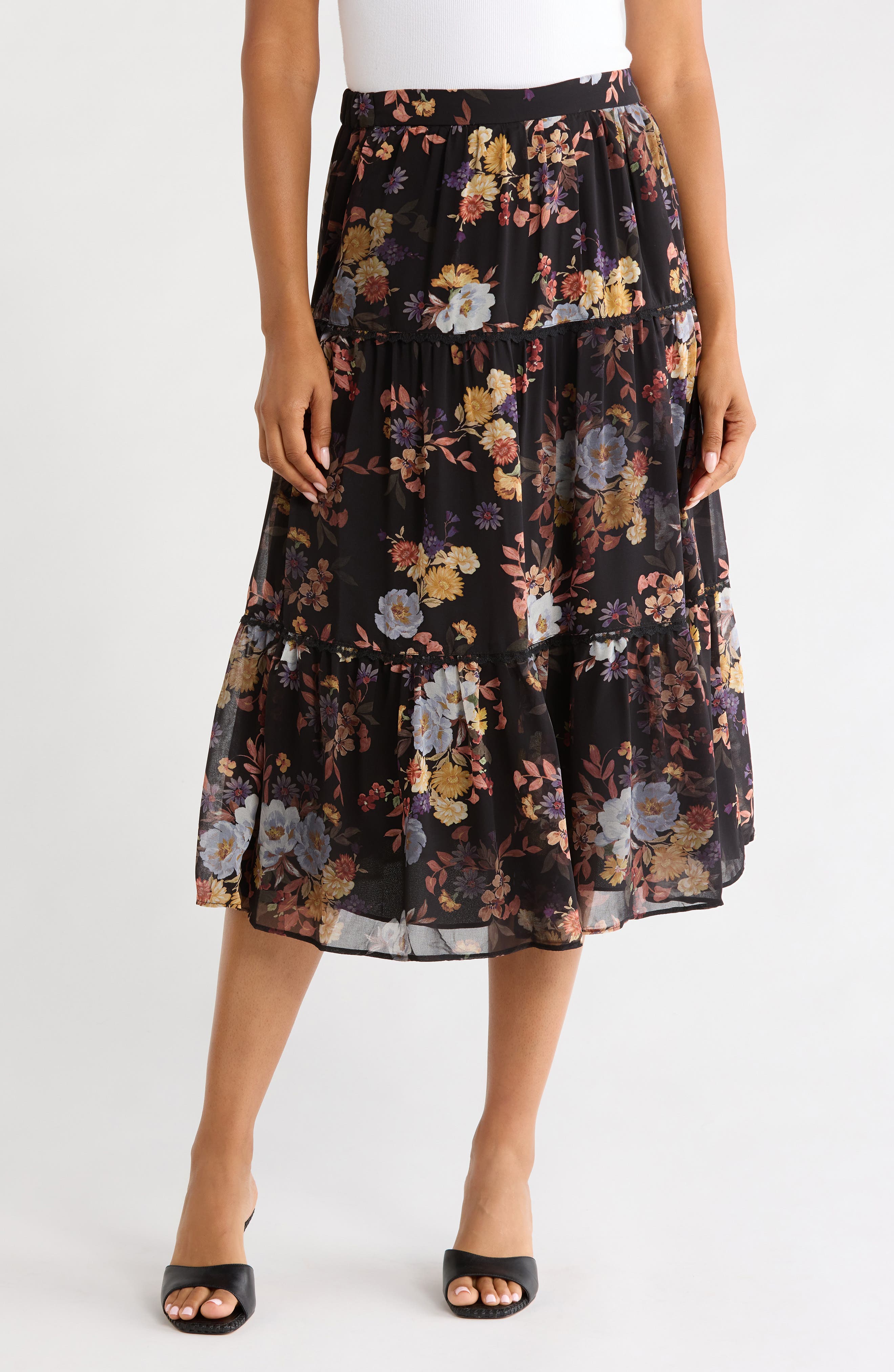 Tiered Maxi Skirt