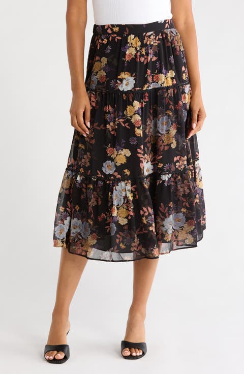 Tiered Maxi Skirt