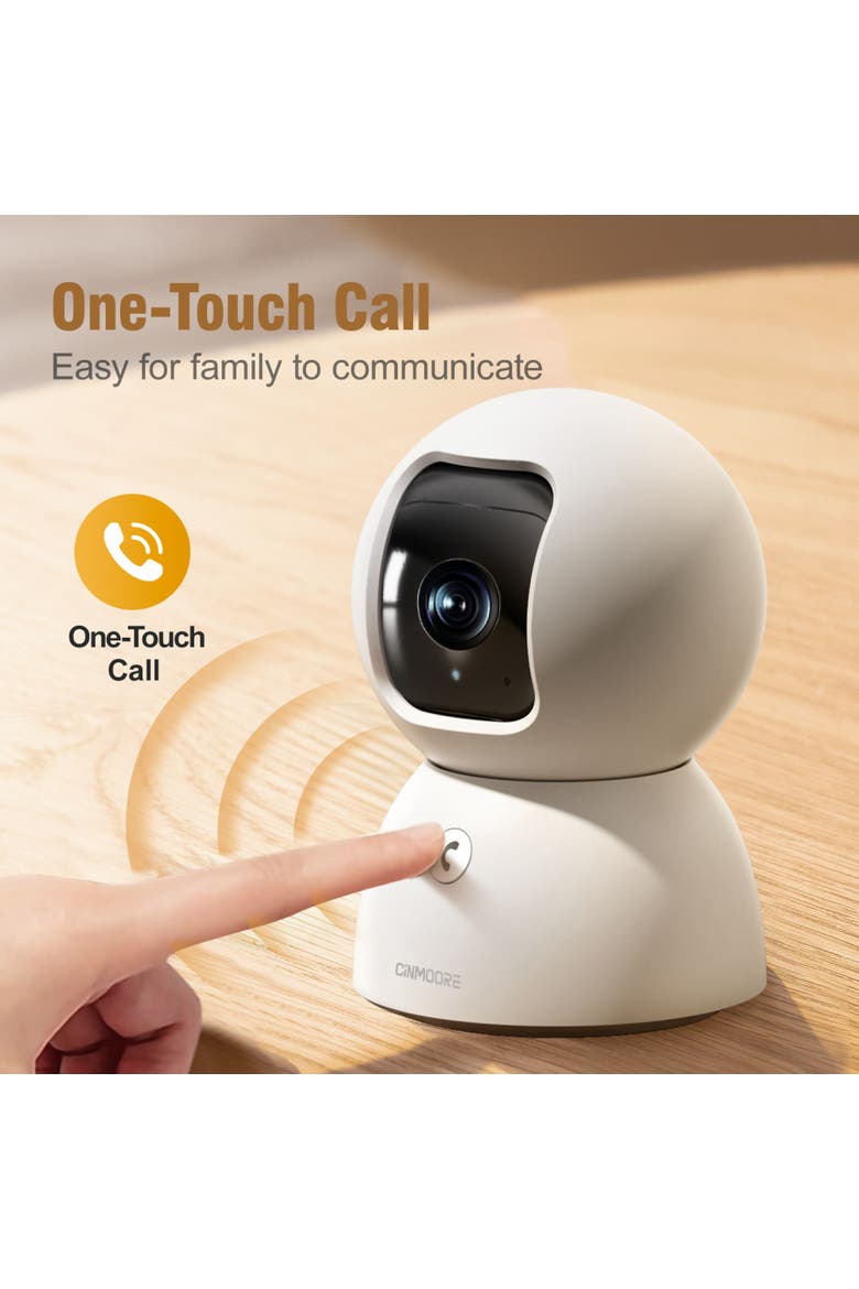 2 pack Smart Indoor Camera Dual-Band WiFi6, Alternate, color, White