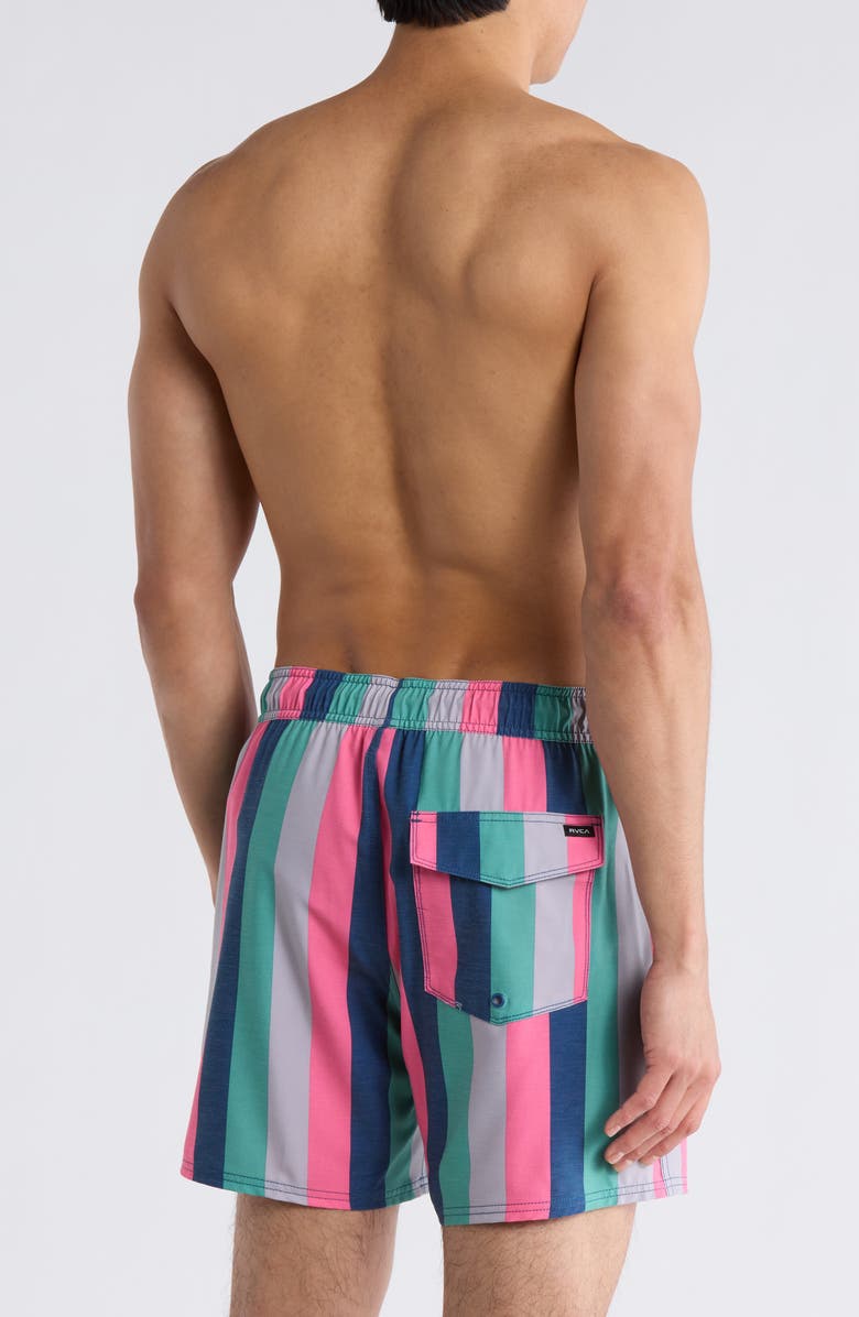 RVCA Resort Swim Trunks, Alternate, color, Flamingo