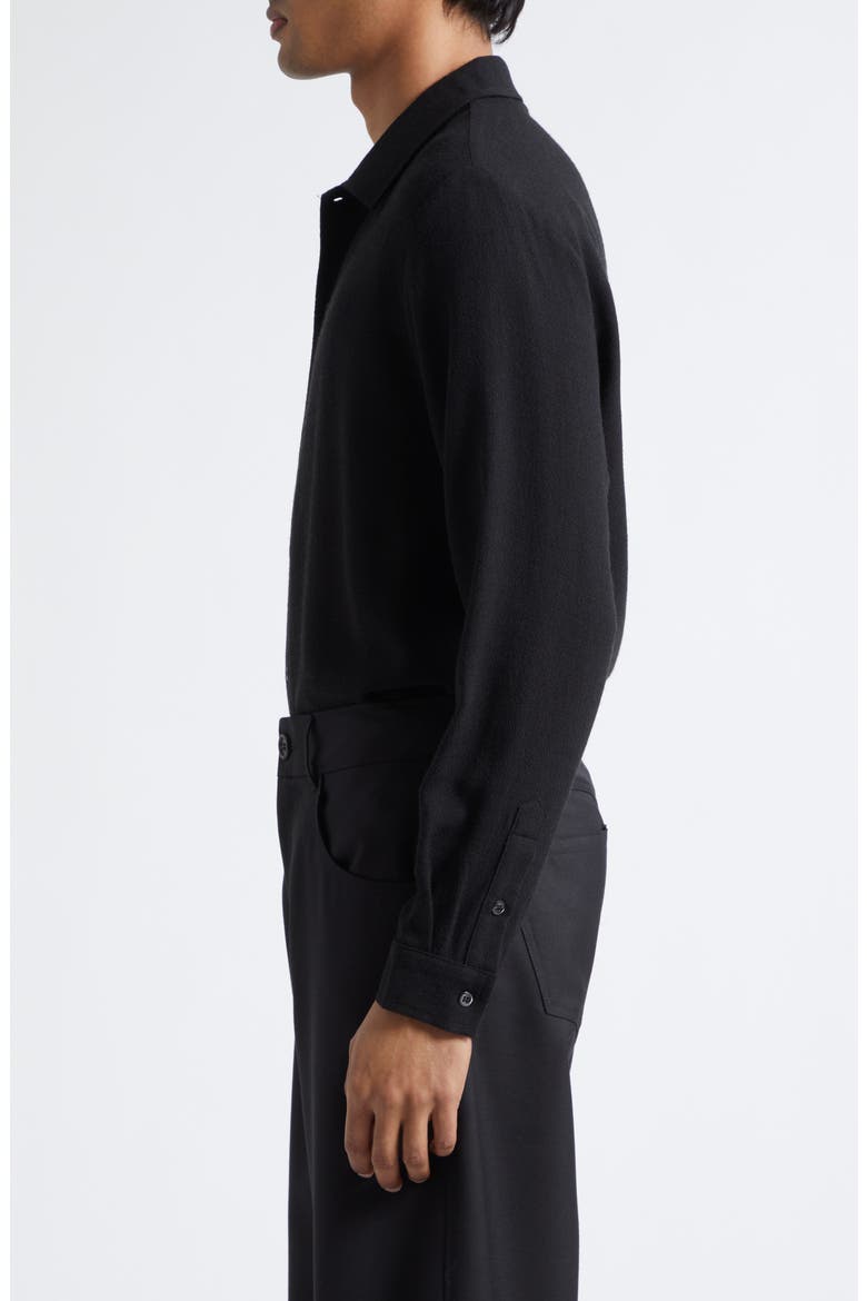 Sense Button-Up Shirt, Alternate, color, BLACK CREPE