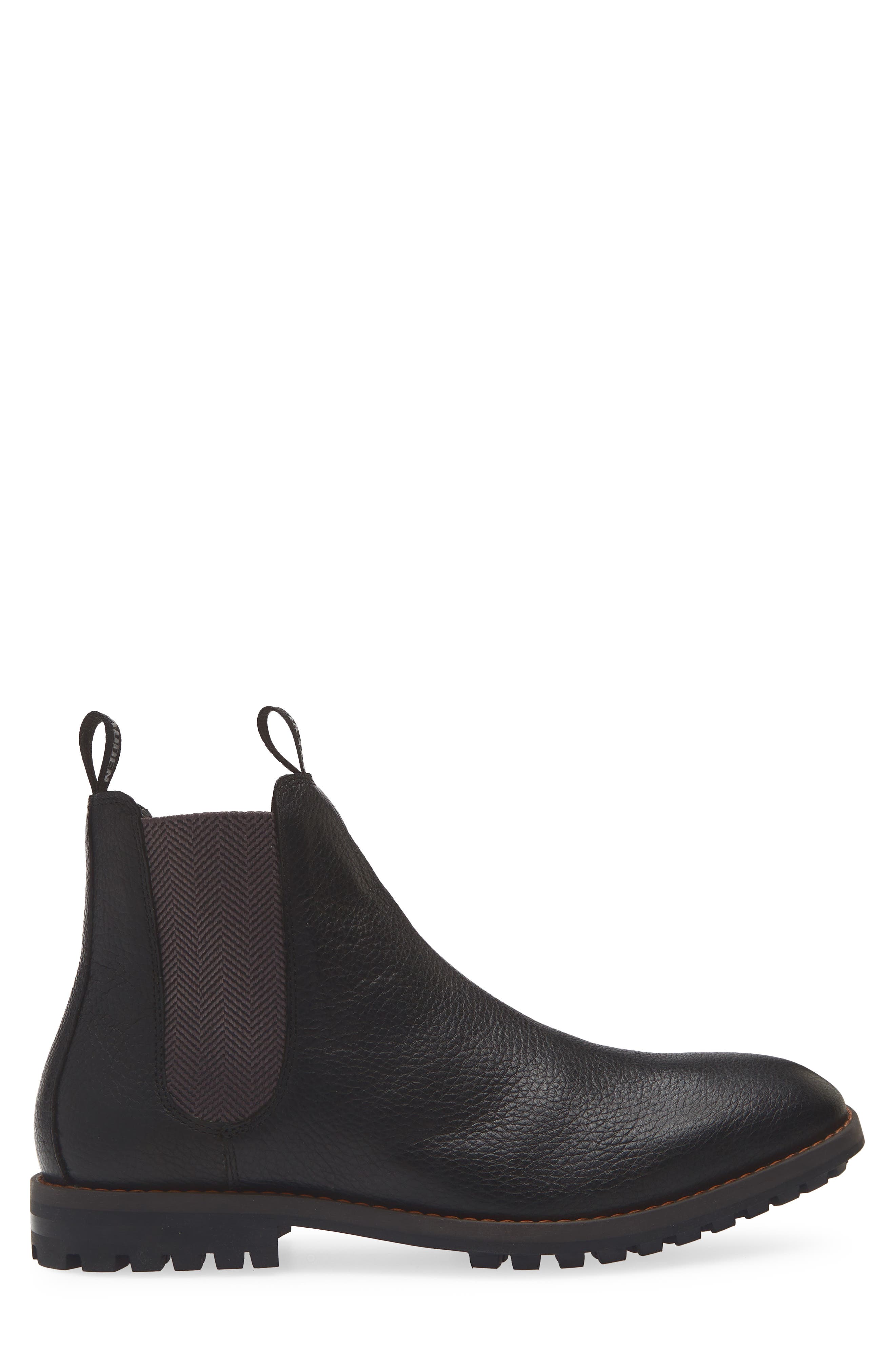 Steve Madden Fenton Lug Sole Chelsea Boot, Alternate, color, Black