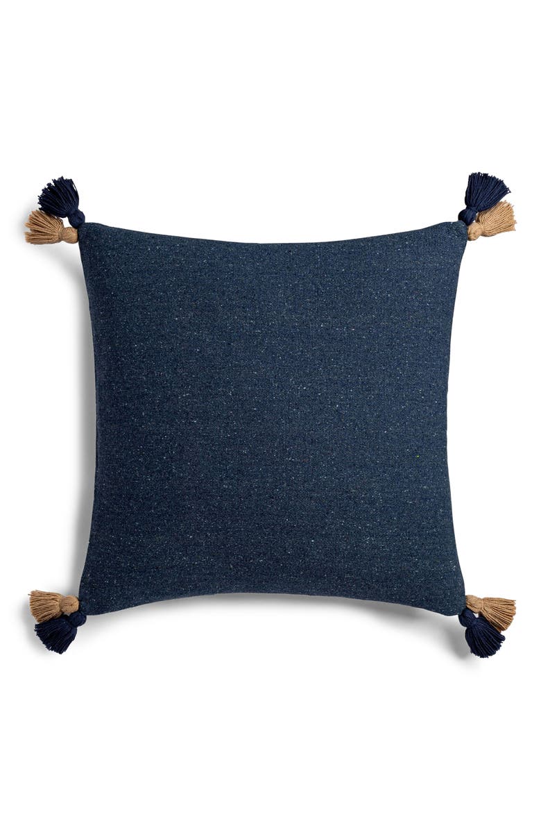 Crane Air Bayside Tassel Accent Pillow, Main, color, Blue