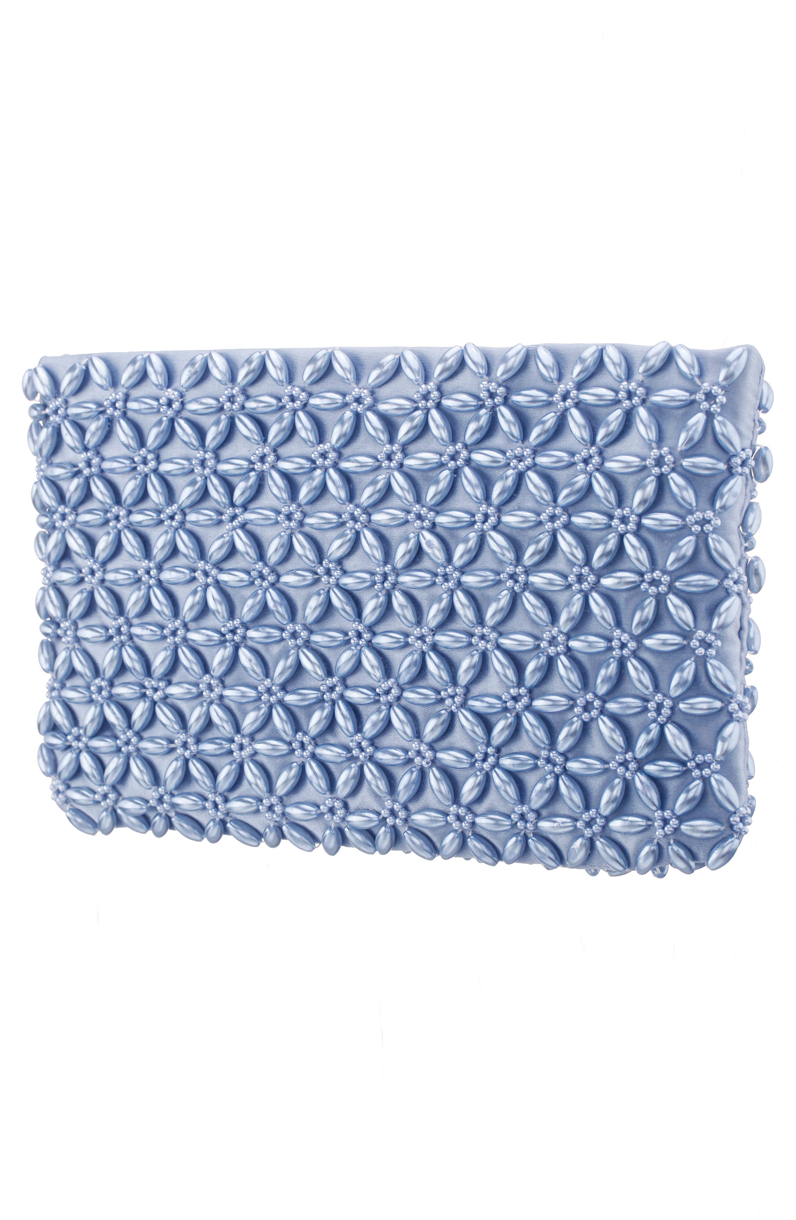 Nina Rivera Clutch, Alternate, color, Icy Blue