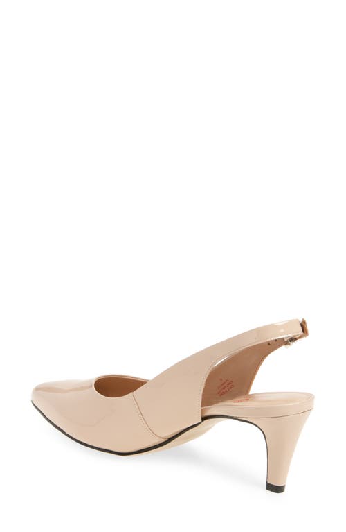 Marc Joseph New York Juliana Place Slingback Pump In Beige Soft Patent