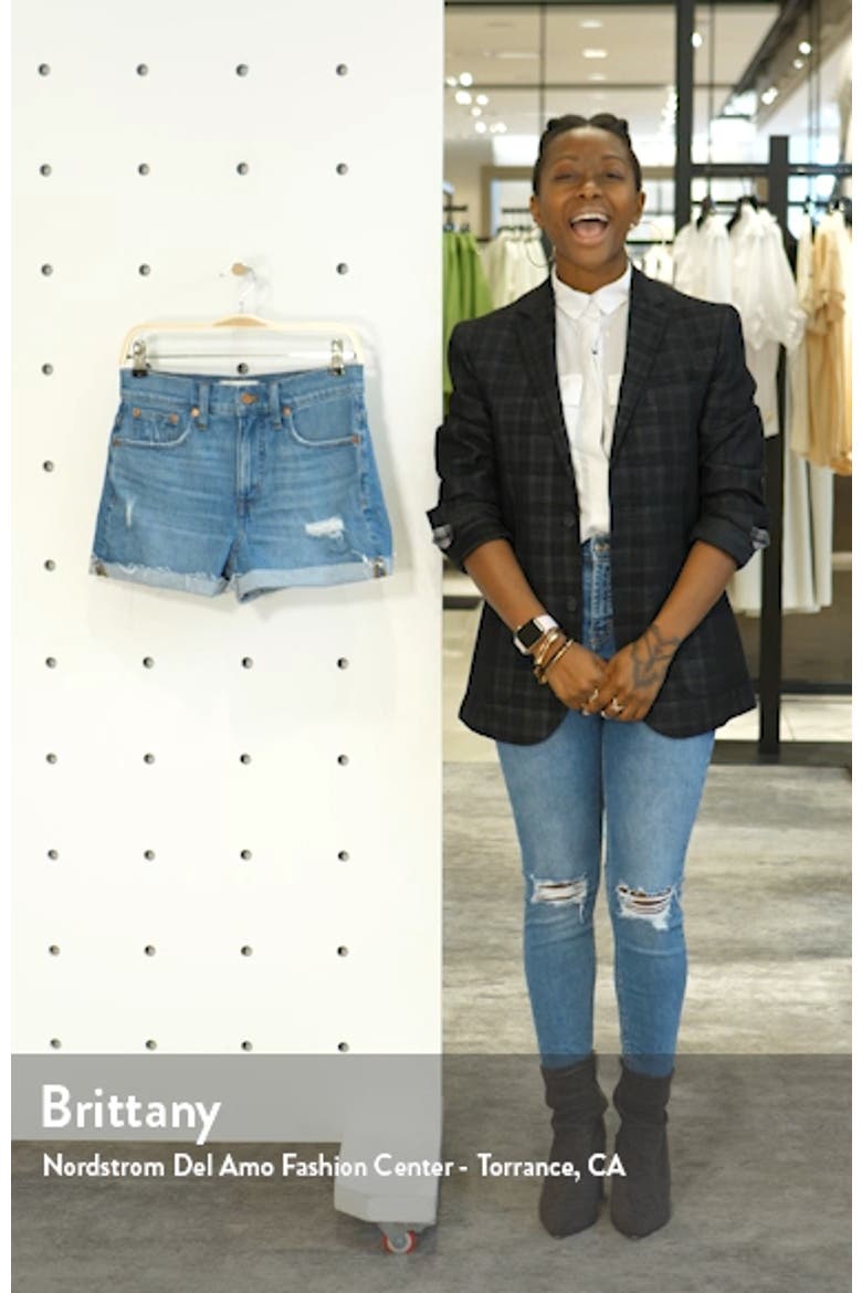 High Waist Cutoff Denim Shorts video