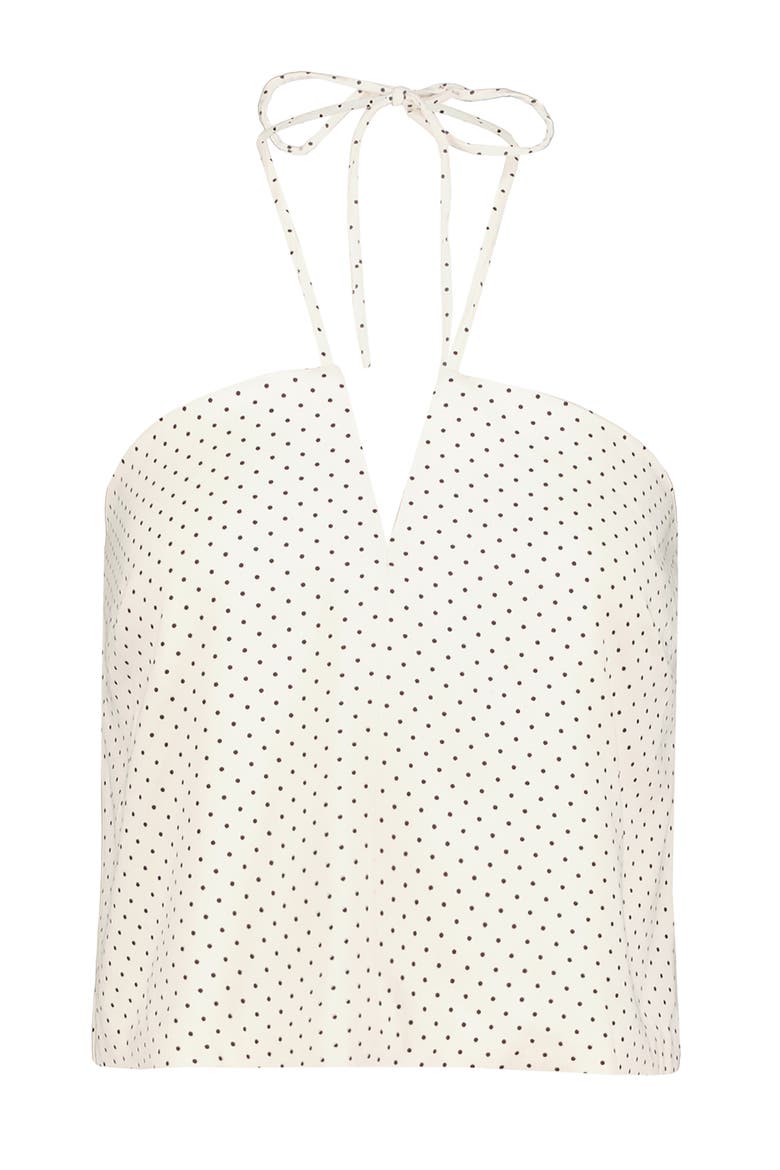 Seaside Halter Top, Alternate, color, Micro Polka Dot