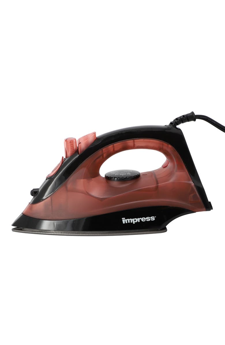 Impress Compact & Lightweight Steam & Dry Iron, Alternate, color, Red