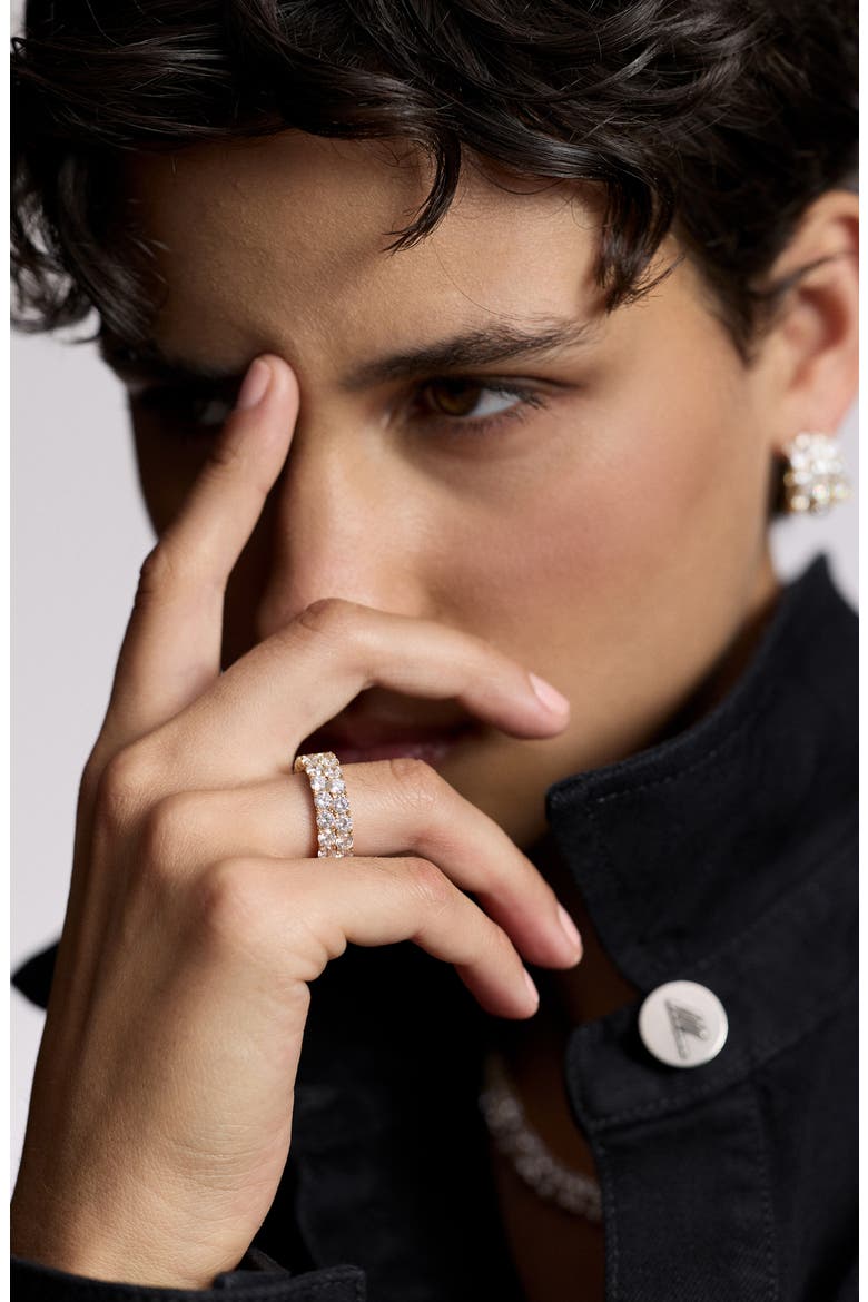 Twinnie Double Band Stack Ring, Alternate, color, GOLD