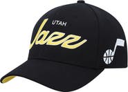Mitchell & Ness Men's Mitchell & Ness Black Utah Jazz MVP Team Script 2.0 Stretch Snapback Hat