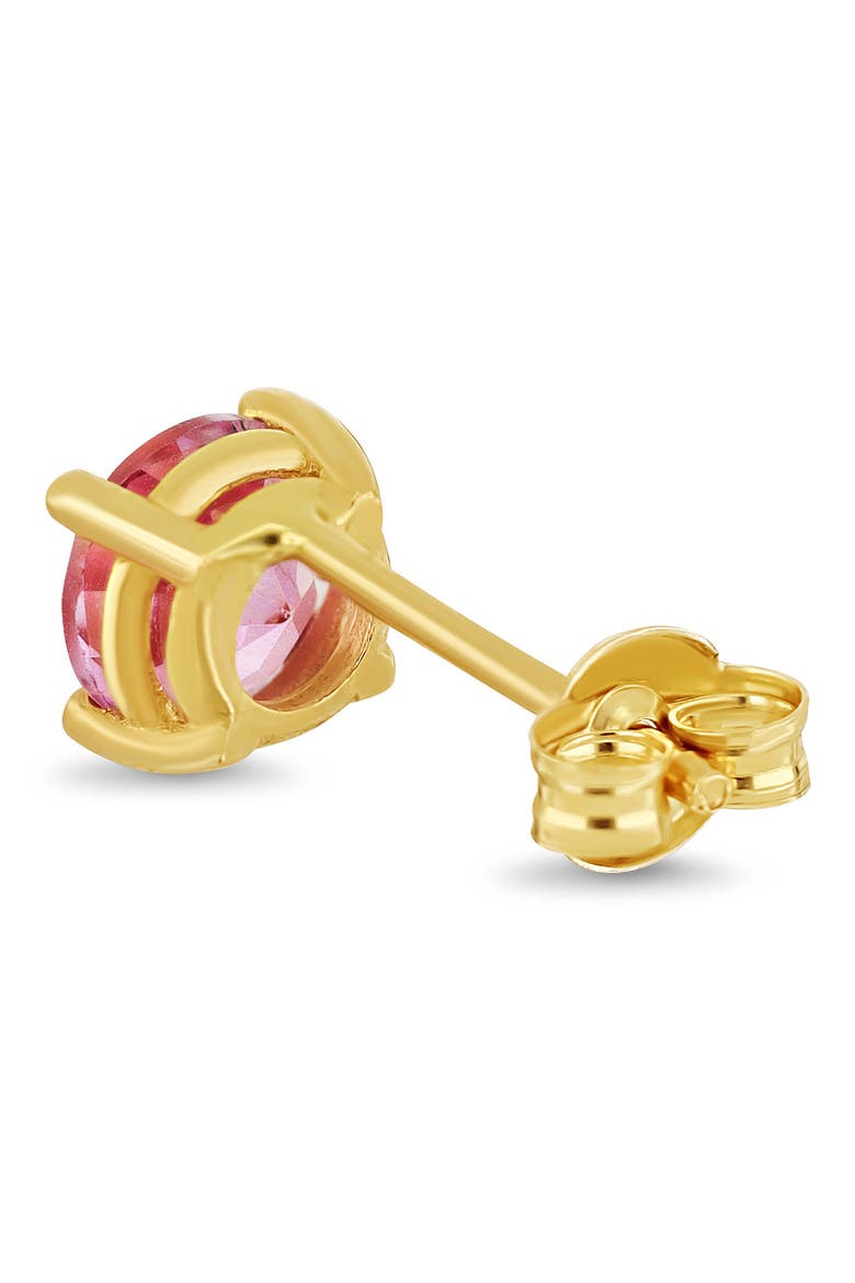 Pink Topaz Stud Earrings, Alternate, color, 14K PINK TOPAZ