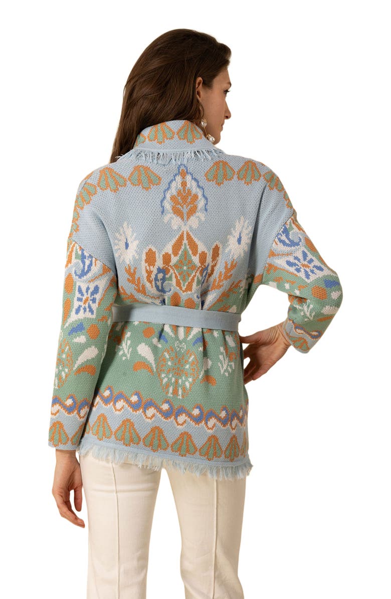 Halebob Irene Jacquard Wrap Sweater, Alternate, color, 