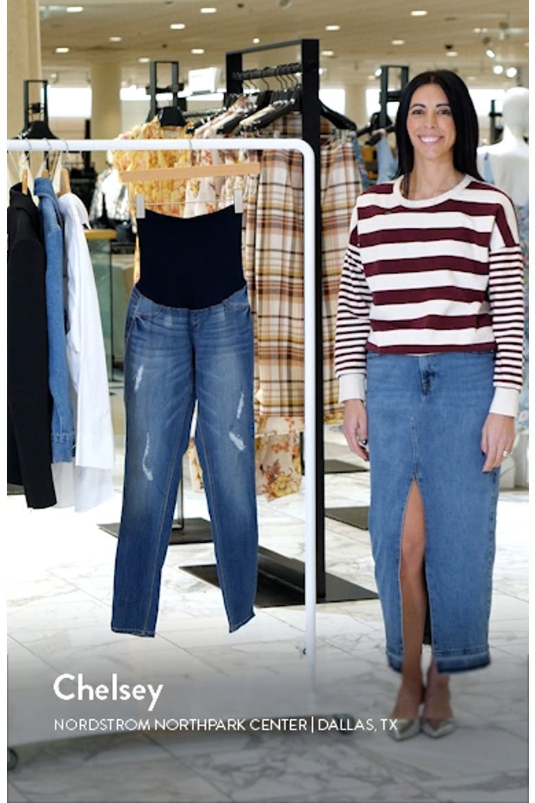 Destructed Maternity Skinny Jeans video