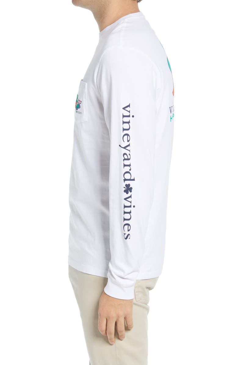 vineyard vines Men's Bagpipe Whale Long Sleeve Pocket Graphic Tee, Alternate, color,