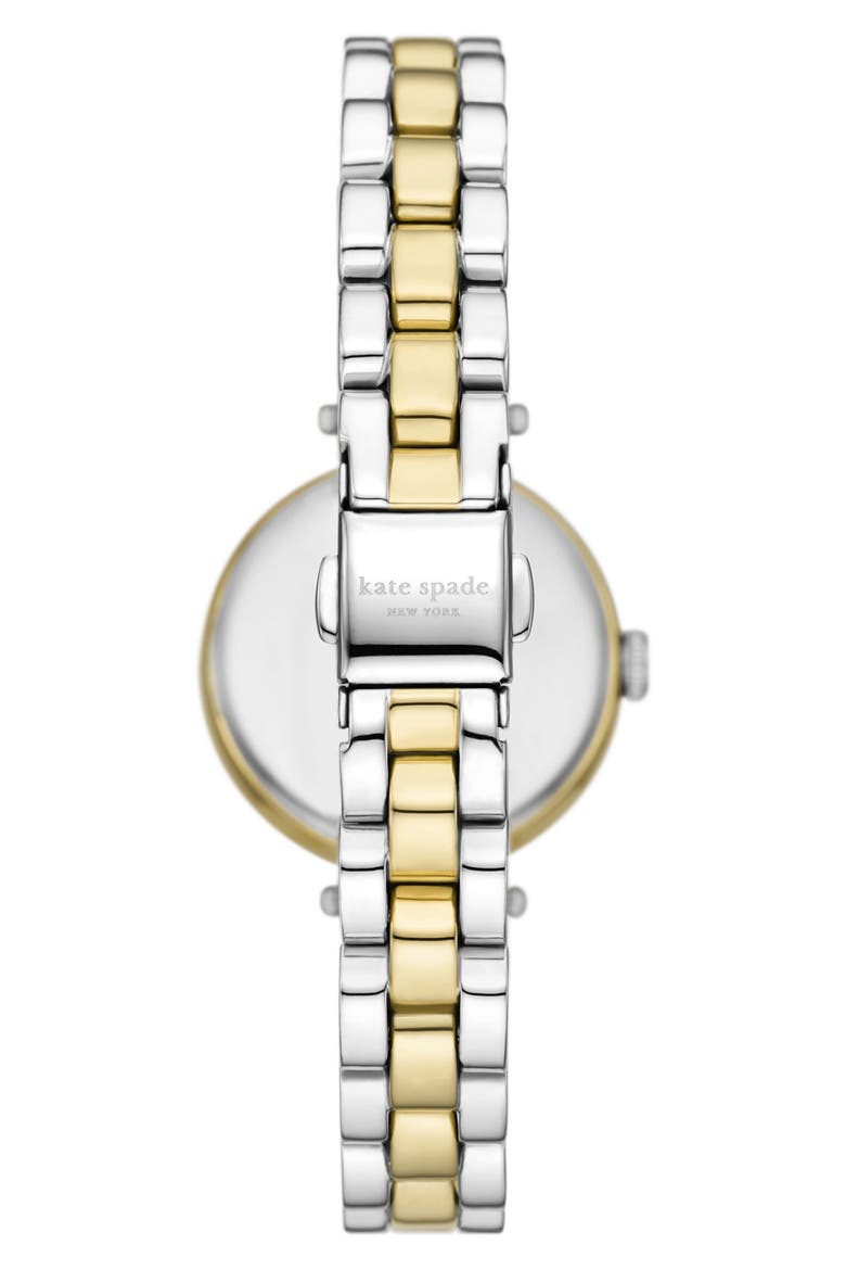 holland crystal bracelet watch, 28mm, Alternate, color, TWO TONE