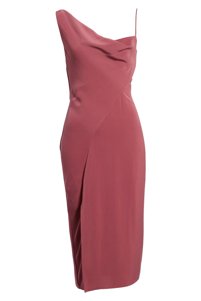 Be Mine Midi Dress, Alternate, color, MULBERRY